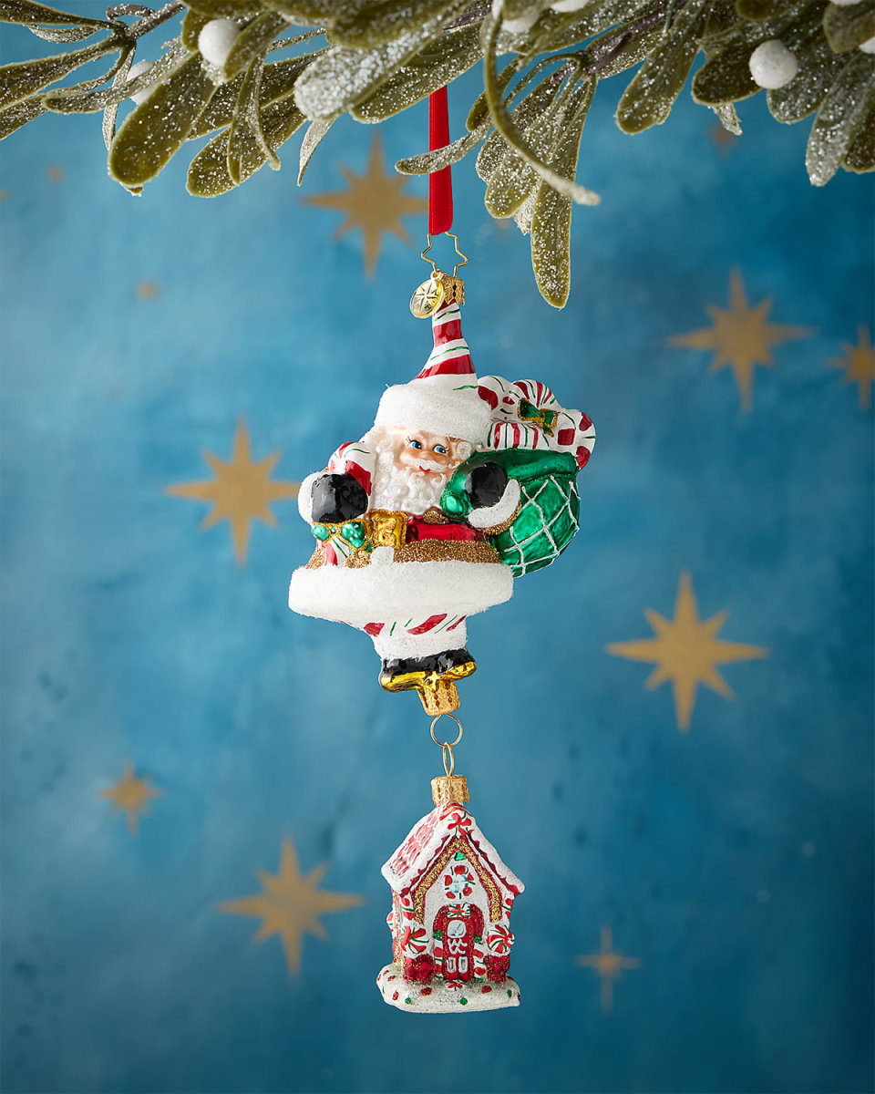 Santa's Sugary Abode Christmas Ornament